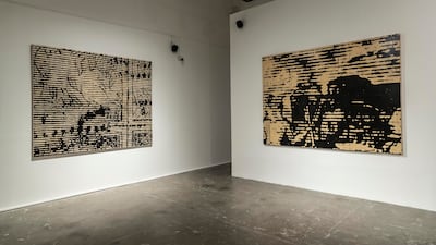 The works trace the Trail of Tears, taken by Native Americans