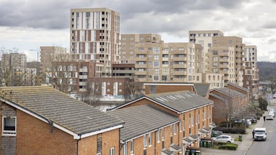 Abbey Wood, London. property prices are falling in markets such as the UK and Sweden but a funding gap looms elsewhere in Europe. Bloomberg