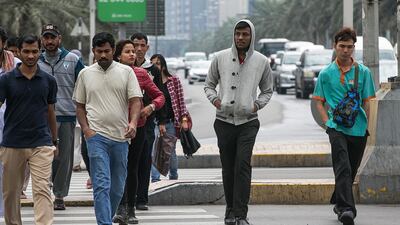 Expect cooler temperatures over the weekend with low cloud cover. Mona Al Marzooqi/ The National