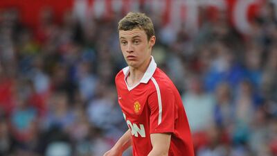 Will Keane of Manchester United on the ball during the FA Youth Cup semi-final second leg against Chelsea at Old Trafford on April 20, 2011 in Manchester, England. Getty Images
