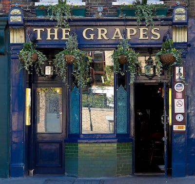 The Grapes in London is co-owned by Lord of the Rings star Sir Ian McKellen. Photo: The Grapes
