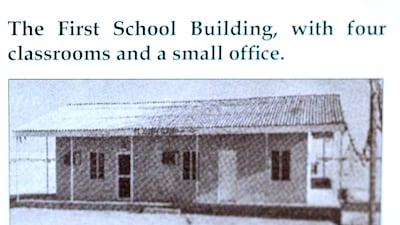 The first building for St Joseph's School opened in 1967.