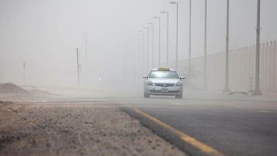 Poor visibility is forecast across exposed areas. Silvia Razgova / The National