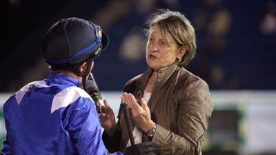 Trainer Gillian Duffield struck a blow for women in horse racing when she saddled No Risk Al Maury to victory in the first race on the opening night at Meydan Racecourse in January 2010. Nicole Hill / The National