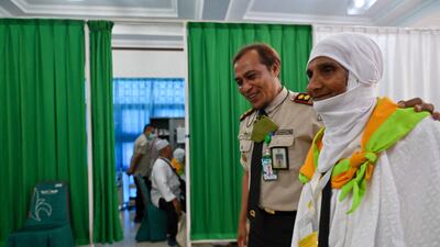 An Indonesian pilgrim has a medical check up in Banda Aceh before leaving for the Hajj pilgrimage to Mecca. AFP