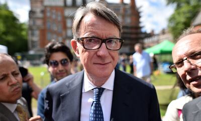 Peter Mandelson is the ideal person for the job, political insiders told The National, and very close to former prime minister Tony Blair, which will also help in forging stronger links with the Middle East. AFP