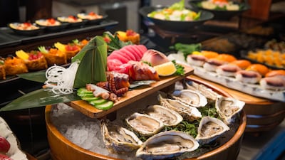 Teatro has a live sushi bar during evening brunch. Photo: Park Rotana