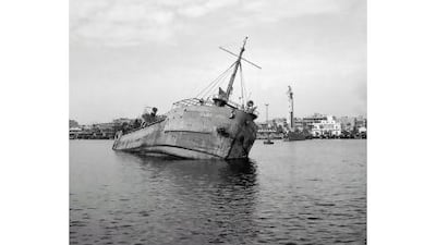 The Suez Canal in 1956, scene of Britain's first great post-war humiliation. AFP
