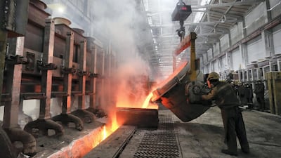 Rusal's Krasnoyarsk aluminum smelter in Russia. The firm is weathering US imposed sanctions. Bloomberg