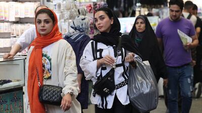 Women shopping in the Grand Bazaar in Tehran. AFP