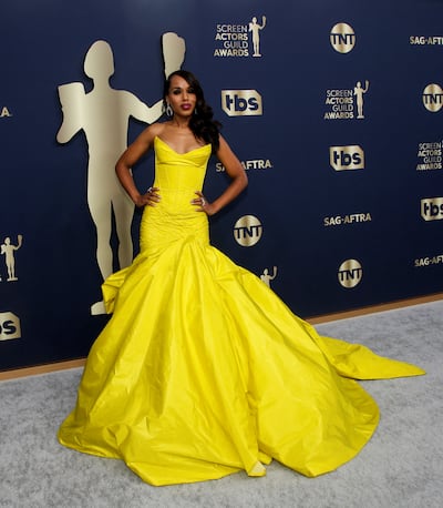 Kerry Washington at the SAG Awards, now the Actor Awards, in 2022. Reuters