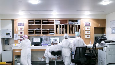 Doctors diagnosed Afra's condition quickly, after her mother noticed she was making abnormal movements when she was only three months old. Reem Mohammed / The National