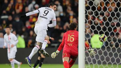 Paris St Germain's Mauro Icardi shoots at goal. Reuters