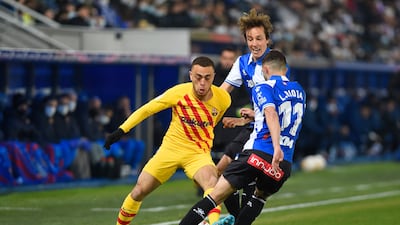 Sergino Dest – 5. Started ahead of the rested Dani Alves. Attacked down the wing, but the Catalans had little first half joy against a side who defended deep. Xavi said: “Maybe we need more time than we thought we would," before the game. On this evidence, he was right. AFP