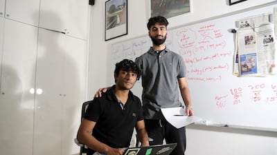Quddus Pativada (L) and Deepak Tahiliani created a website to help people anonymously inform others that they have been exposed to Covid-19. Pawan Singh / The National