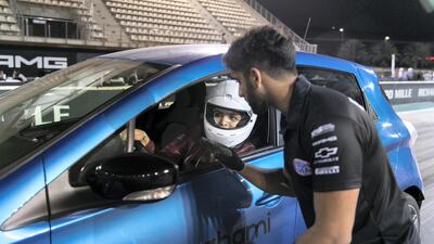 EVRT Drag Race in Yas Marina Circuit. Reem Mohammed / The National