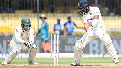Cheteshwar Pujara top-scored for India in their second innings with 59 off 142 balls. AFP
