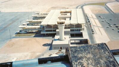 Dubai International airport as seen in the 1970s.