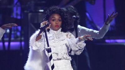 Janelle Monae performs a tribute to Prince at the BET Awards. Matt Sayles / Invision / AP