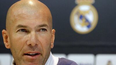 Real Madrid's French manager Zinedine Zidane speaks during a press conference at Valdebebas sports city in Madrid, Spain, on November 29, 2016. EPA