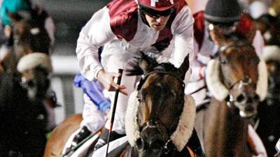 Bawadi was only in the field because of a scratch, then was nearly scratched himself after tangling with the gate prior to the start, but rode off with Patrick Cosgrave to a new track record.