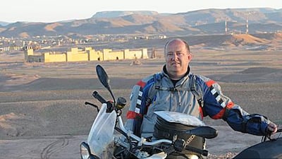 Hendrik von Kuenheim of BMW outside Ouarzazate.