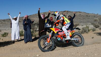 Red Bull KTM Factory Team's Matthias Walkner during Stage 1 of the Dakar Rally - from Jeddah to Bisha - on Sunday, January 3. Reuters