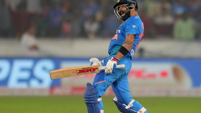 Virat Kohli helped India chase down their highest target in T20Is. AP