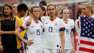 Rapinoe and Morgan reflect on their success. Reuters