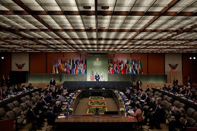 About 50 countries attended the ministerial, a gathering to discuss the creation of tech supply chain partnerships that can bypass China. AFP