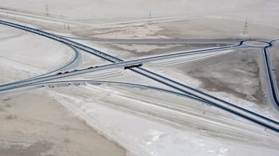 A junction along the E11 in the Western Region of Abu Dhabi, in June 2008. Ryan Carter / The National