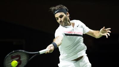 Roger Federer defeated Ruben Bemelmans in straight sets in Rotterdam. Koen Suyk / AFP Photo