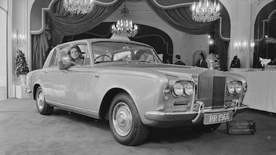 The launch of the Rolls-Royce Silver Shadow in 1965.