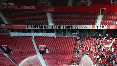 A general view after fans were evacuated from the ground prior to the Premier League match between Manchester United and AFC Bournemouth at Old Trafford on May 15, 2016 in Manchester, England. (Alex Livesey/Getty Images)
