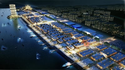 The Night Market at Deira Islands is set to be the world's largest night market, with 5,300 quayside shops. Courtesy Nakheel