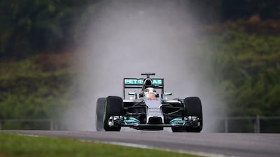 Lewis Hamilton of Great Britain and Mercedes GP drives during qualifying for the Malaysia Formula One Grand Prix at the Sepang Circuit on Saturday, March 29, 2014 in Kuala Lumpur, Malaysia. Clive Mason / Getty Images