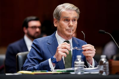 US Treasury Secretary Scott Bessent appears before a Senate subcommittee in Washington. Bloomberg