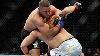 Pat Barry, left, views tonight's fight card as an indication of how far he has progressed.