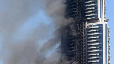 Emaar booked a Dh301 million write-off relating to the fire incident at The Address Downtown Hotel. Marwan Naamani / AFP