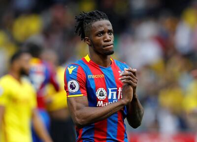 Crystal Palace's Wilfried Zaha will look to bounce back to goalscoring ways against Leicester City. Darren Staples / Reuters