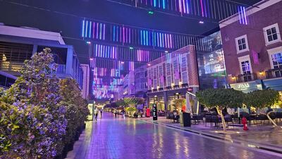 Decorative lights at City Walk