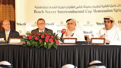 Organisers of the Dubai-hosted Intercontinental Cup and principals of the Beach Soccer Worldwide agreed to terms that will keep the tournament in Dubai for the next five years.