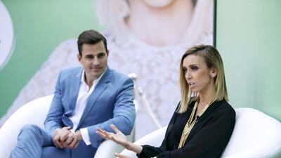 Television personalities Bill and Giuliana Rancic at The Beach in Dubai on December 28, 2014. Sarah Dea / The National