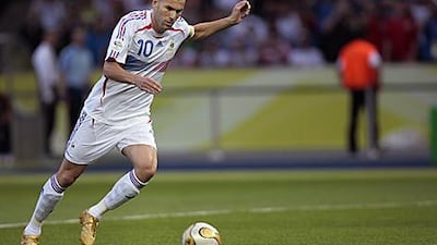 Zinedine Zidane, the former France midfielder, showed steel-like nerves to score a memorable goal against Italy.