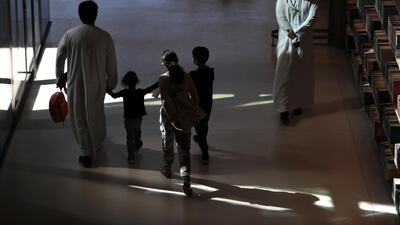 The library was inaugurated on Wednesday and opened to the public on Thursday. Chris Whiteoak / The National