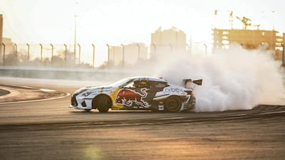 Ahmad Daham in a full-on drift. All photos courtesy Al-Futtaim Motors