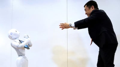 Pepper during a demonstration in Tokyo to show its compatibility with Google's Android software. Reuters/Toru Hanai TPX