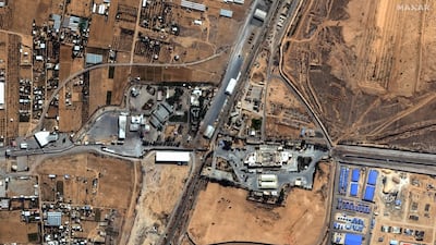 A satellite picture showing the Rafah border crossing to Egypt. AFP