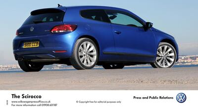 A Scirocco has proved a sound investment in the UAE. Courtesy Volkswagen