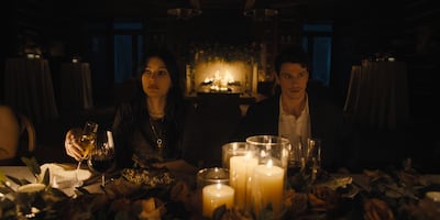 If Rachel does not truly believe Nicky is her soulmate, she dies. If she walks away, the curse passes to his family. Photo: Netflix